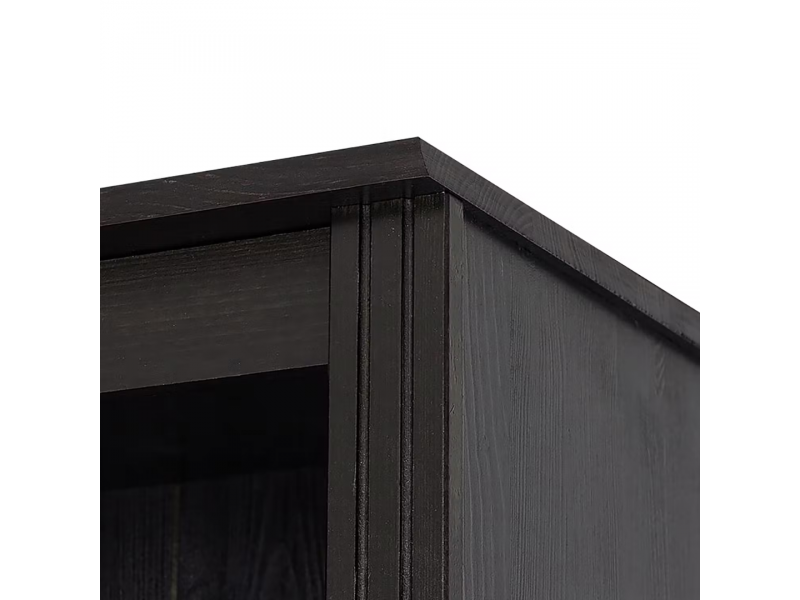 Kit com 3 estantes com portas nas laterais em Madeira Maciça – na cor nibs| Coleção Biblioteca